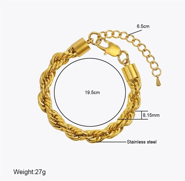 Twisted Rope Chain Adjustable Extender Bracelet best