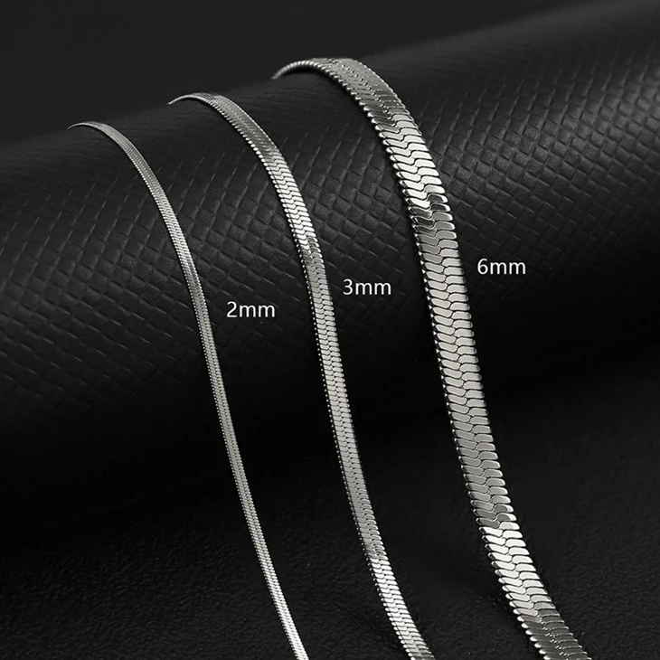 Stainless Steel Herringbone Chain Necklace in Gold & Silver suppliers Stainless Steel Herringbone Chain Necklace in Gold & Silver suppliers