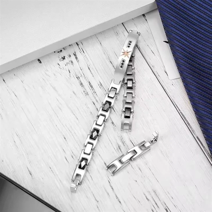Luxury Mens Ceramic Mens Stainless Steel Bracelets Luxury Mens Ceramic Mens Stainless Steel Bracelets